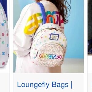 Loungefly DisneyParks Epcot 40th Anniversary Backpack- Limited Edition- NWT